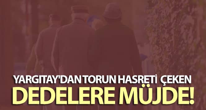Yargıtay’dan torun hasreti çeken dedelere müjde