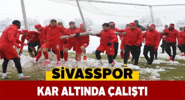 Yiğidolar Başakşehir maçı hazırlıklarına kar altında başladı