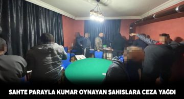 Kaçak kumar baskınında 39 bin TL ceza kesildi