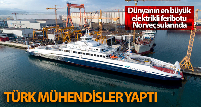 Dünyanın en büyük elektrikli feribotu Norveç sularında