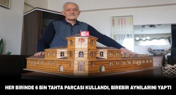 Emekli Nevzat Bulut’un minyatür eserleri dikkat çekiyor