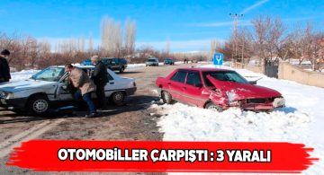 Gemerek’te trafik kazası meydana geldi