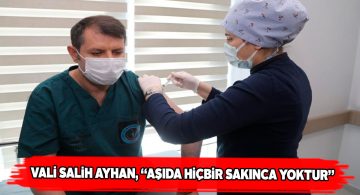 Sivas Valisi Ayhan ilk doz Covid-19 aşısını oldu