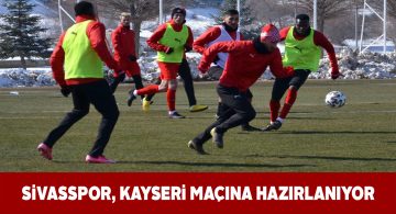 Kayserispor maçı hazırlıkları devam ediyor