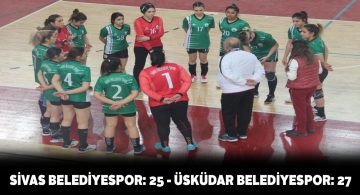 Sivas Belediyespor Üsküdar Belediyespor’a kendi evinde kaybetti