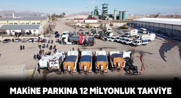 Sivas Belediyesi makine parkı için 12 milyonluk yeni araçlar aldı