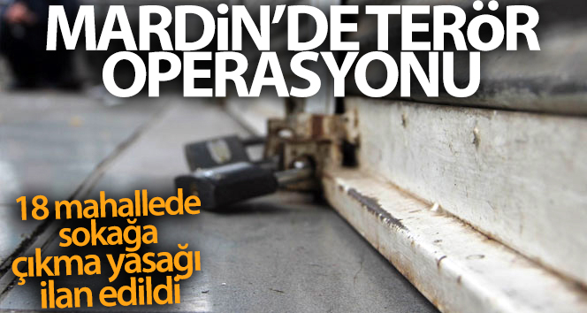 Mardin’de terör operasyonu: 3 ilçeye bağlı 18 mahallede sokağa çıkma yasağı ilan edildi