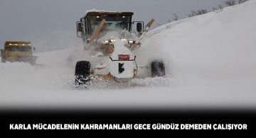 Sivas İl Özel İdaresi ekipleri karla mücadeleye devam ediyor