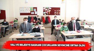 Vali Ayhan ve Başkan Bilgin’den okul ziyareti