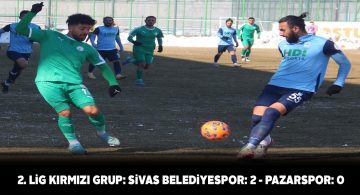 Sivas Belediyespor evinde Pazarspor’u mağlup etti
