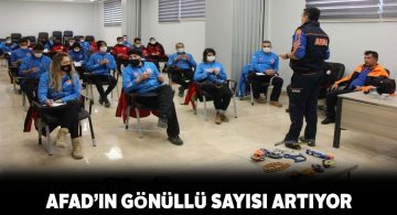 Sivas’ta AFAD gönüllü sayısı 2 bin 381 oldu