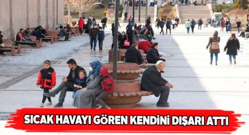 Şubat ayında bahardan kalma hava sıcaklığı