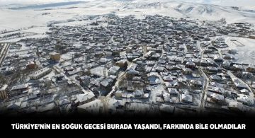 Türkiye’de dün geceki soğukluk rekoru Gemerek ilçesinin oldu