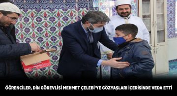 Zara ilçesinden tayin olan din görevlisi gözyaşlarıyla uğurlandı