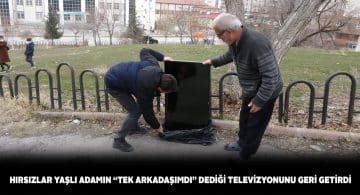 3 bin liralık televizyonu çalan hırsızlar yaptığından pişman oldu