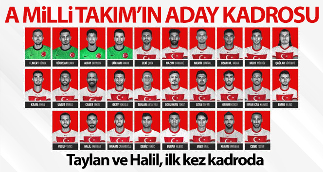 A Milli Futbol Takımı’nın Hollanda, Norveç ve Letonya maçları aday kadrosu açıklandı