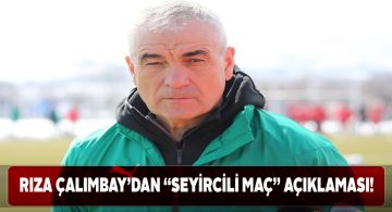 Rıza Hoca antrenman öncesinde açıklamalarda bulundu