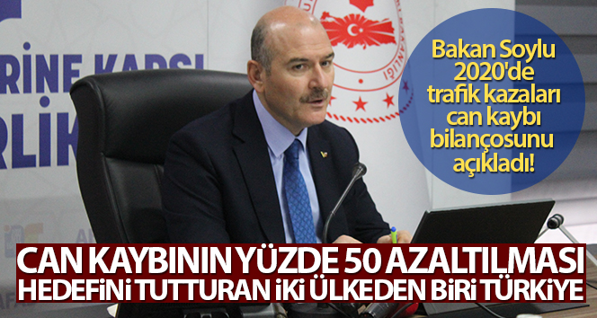 Bakan Soylu: ‘2020 sonu itibariyle trafik kazaları can kaybı sayısı 4 bin 866 olarak gerçekleşti’
