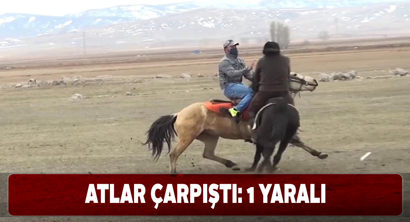 Cirit antrenmanı esnasında iki at çarpıştı