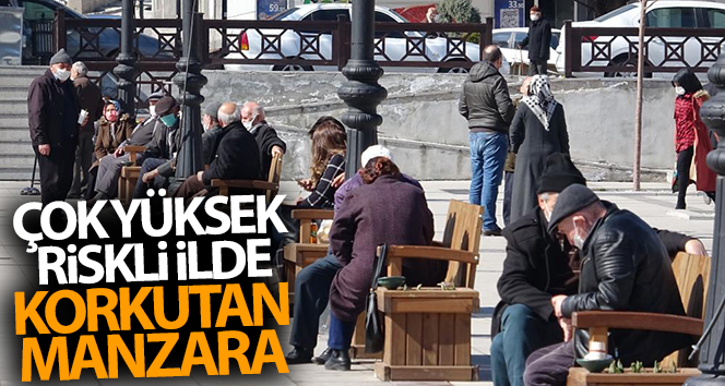 Çok yüksek riskli ilde korkutan manzara