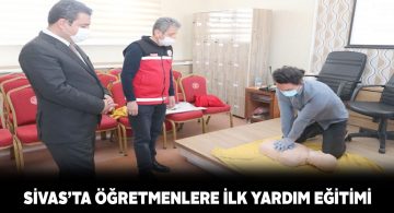 Sivas İl Milli Eğitimden ilk yardım kursu