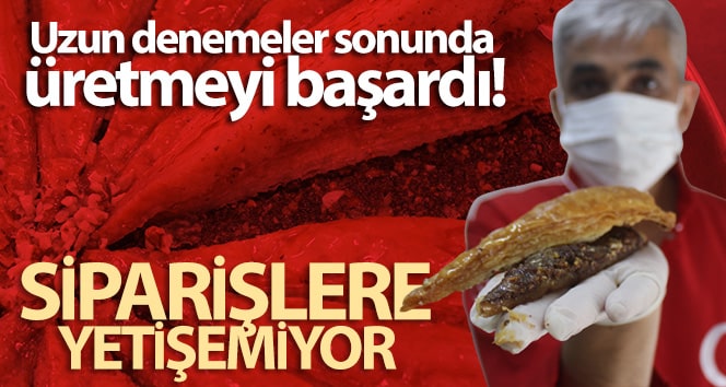 Kahveli baklava yaptı, siparişlere yetişemiyor