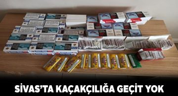 Sivas Asayiş Şube kaçak makarona dur dedi