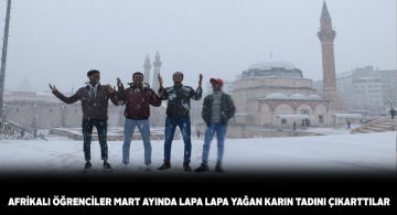 Mart ortasında yağan kar herkesi mutlu etti