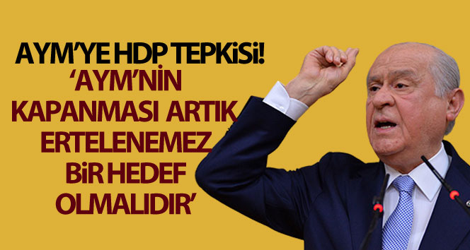 MHP lideri Devlet Bahçeli’den AYM’ye kapatma tepkisi!