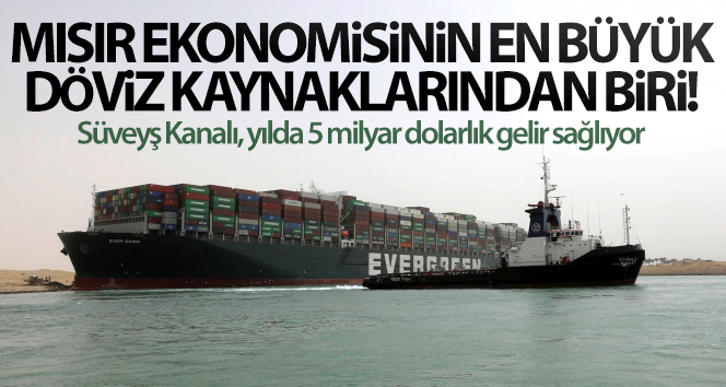 Mısır ekonomisinin en büyük döviz kaynaklarından biri! Süveyş Kanalı, yılda 5 milyar dolarlık gelir sağlıyor