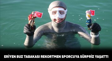 Rekortmen sporcudan Kadınlar Günü’ne özel dalış