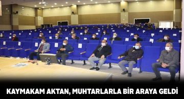 Şarkışla Kaymakamı köy muhtarları ile toplantı gerçekleştirdi