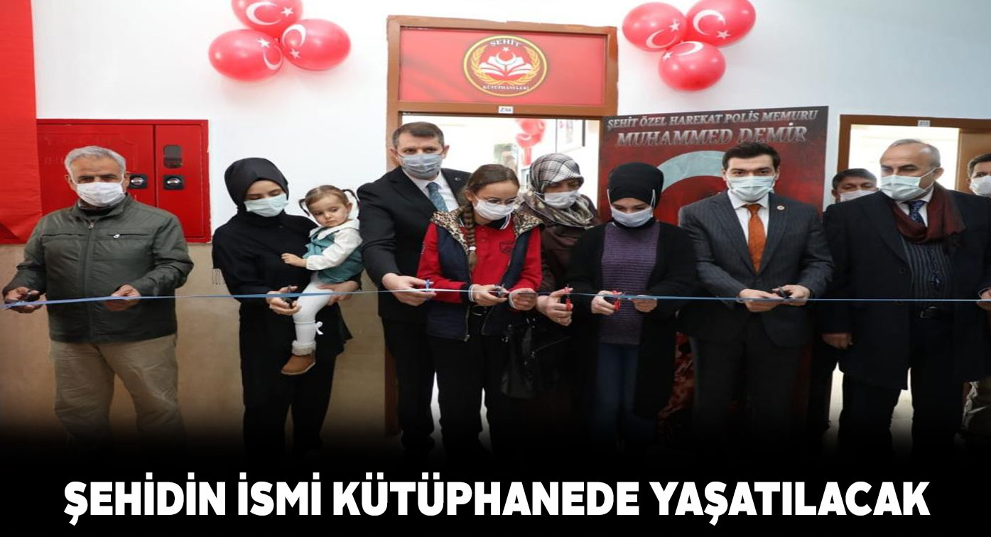 Sivaslı şehidin adı Yıldızeli’ndeki kütüphaneye verildi