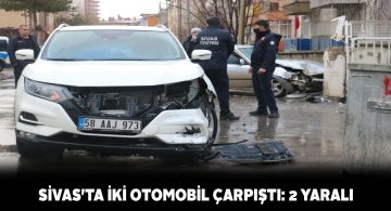Sivas merkezde trafik kazası meydana geldi