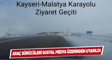 Sivas polisi sürücüleri kötü hava koşulları konusunda uyardı