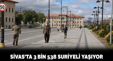 Sivas’taki Suriyelilerin nüfusu 3 bin 538 olarak açıklandı