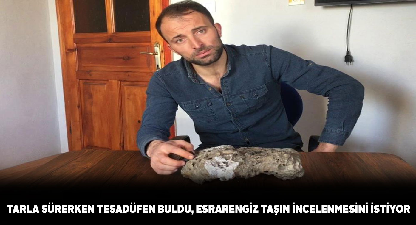 Tarlasında bulduğu esrarengiz taşın göktaşı olduğunu düşünüyor