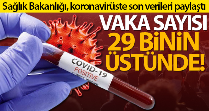 Türkiye’de son 24 saatte 29.081 koronavirüs vakası tespit edildi