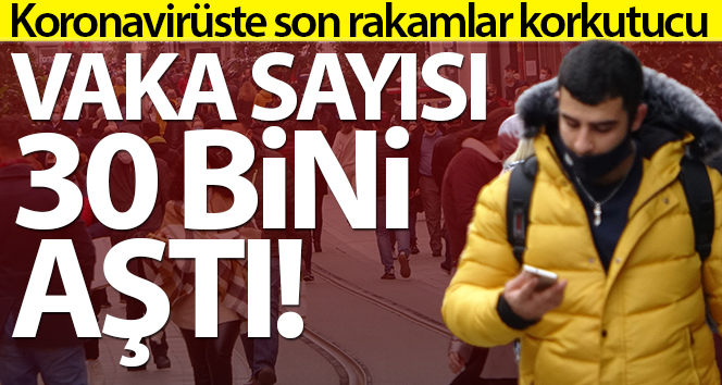 Türkiye’de son 24 saatte 30.021 koronavirüs vakası tespit edildi