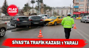 Üç aracın karıştığı kazada 1 yaralı var