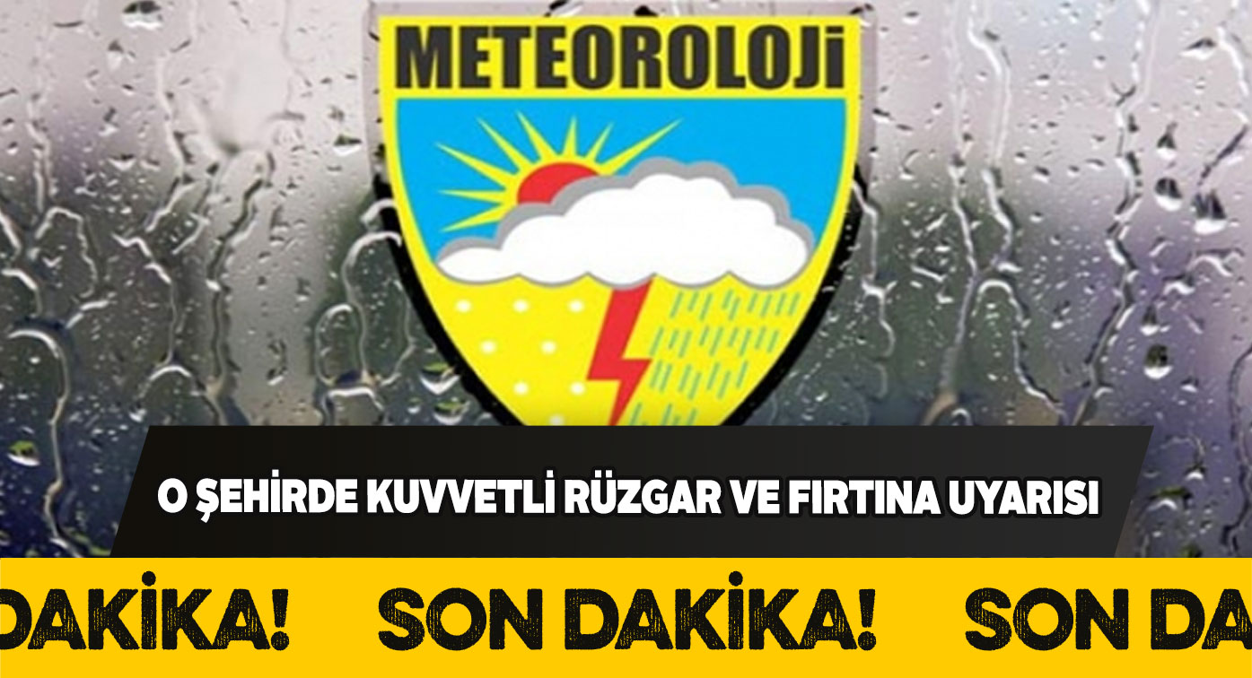 Valilik sosyal medyadan fırtına uyarısı yaptı