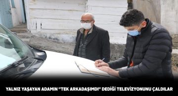 Yaşlı adamın 3 bin TL değerinde televizyonunu çaldılar