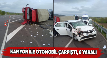 Suşehri ilçesindeki trafik kazasında 6 yaralı