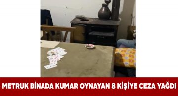 Kaçak kumar baskınında 8 kişiye ceza