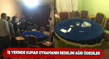Kaçak kumar baskınında 9 kişiye ceza yağdı