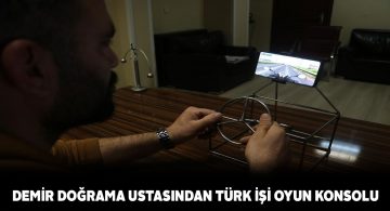 Atık demirlerden oyun konsolu icat etti