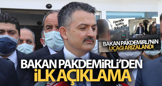 Bakan Pakdemirli’den ilk açıklama