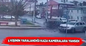Cip ile otomobilin çarpışması sonucu 5 yaralı