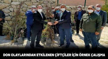Gürünlü çiftçilere Kaymakamlık ve Orman İşletme’den anlamlı destek