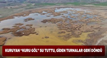 Hafik’in doğa harikası ‘Kurugöl’ su tutmaya devam ediyor